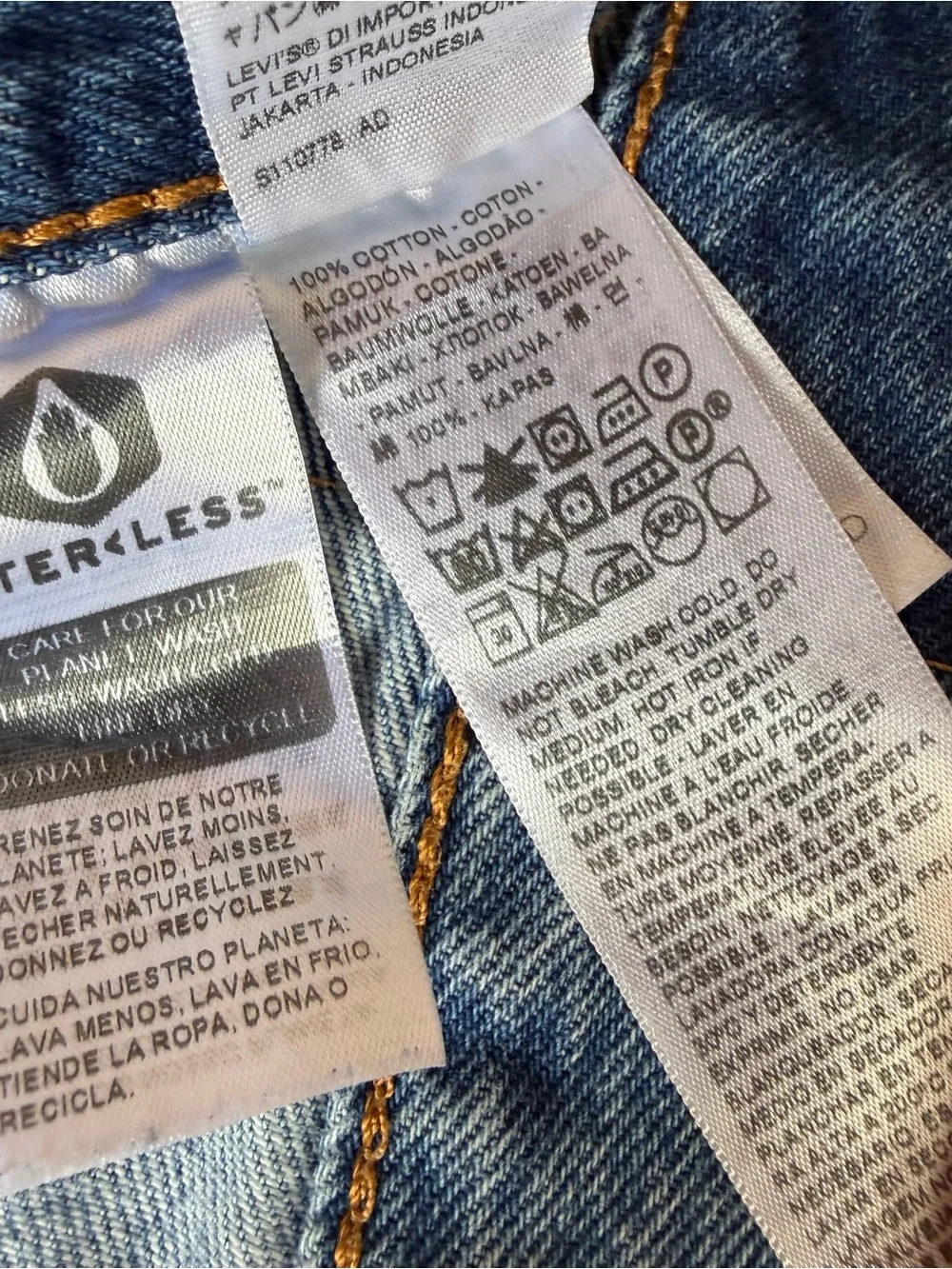 Levi's Vintage Wash Straight Leg Button Fly Jeans